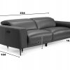 Luxusní kožená pohovka s elektrickou funkcí relax AVANTI LUX