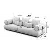Designová big sofa 3-sed CASABLANCA