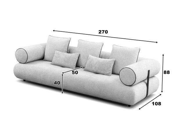 Designová big sofa 3-sed CASABLANCA