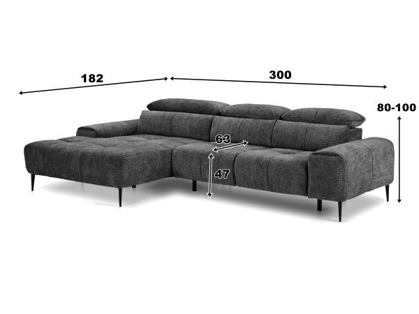 Rohová sedací souprava THEO