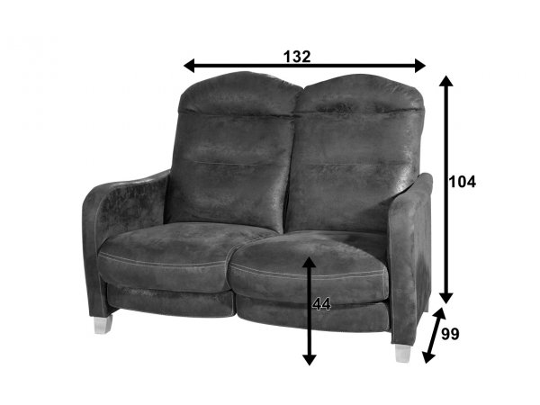 Pohovka 2-sed s funkcí relax KLASIK X