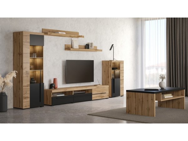 Obývací sestava ROGER 2 ořech Satin/touchwood