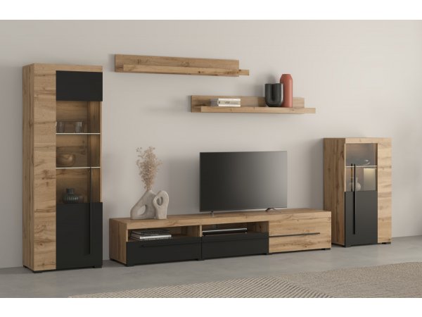 Obývací sestava ROGER 2 ořech Satin/touchwood