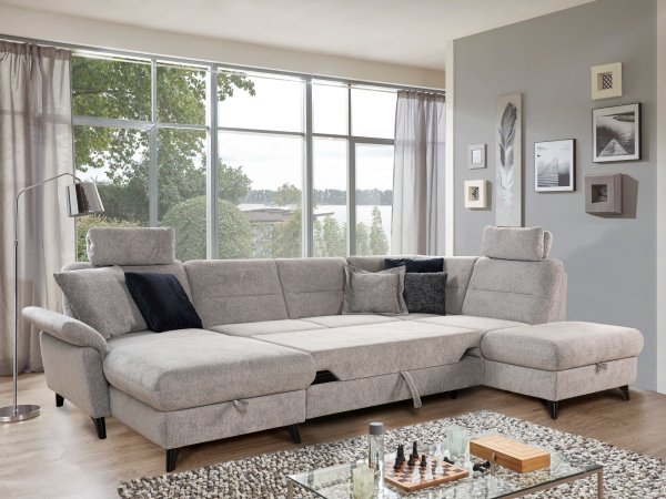 Rohová sedací souprava ve tvaru U ROMANA