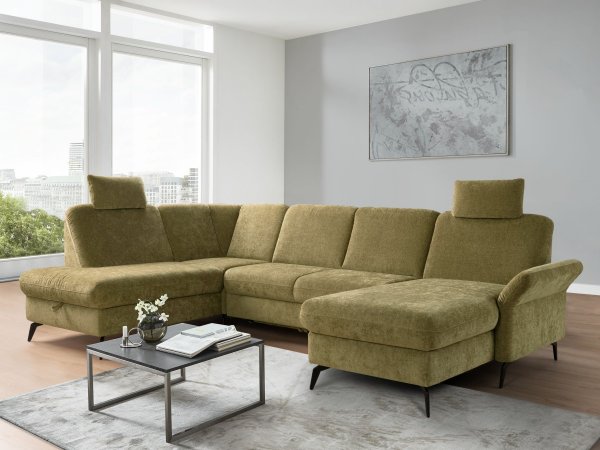 Rohová sedací souprava ve tvaru U ROCHELLE