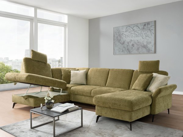 Rohová sedací souprava ve tvaru U ROCHELLE