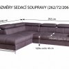 Rohová sedací souprava CHEF