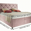 Postel boxspring s úložným prostorem ROYAL GRAND