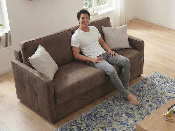 Rozkládací pohovka pro každodenní spaní SLIM