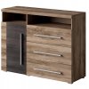 Komoda do obývacího pokoje (typ 47) ROGER ořech Satin/touchwood
