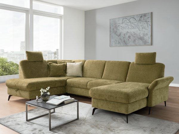 Rohová sedací souprava ve tvaru U ROCHELLE