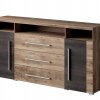 Komoda do obývacího pokoje (typ 25) ROGER ořech Satin/touchwood