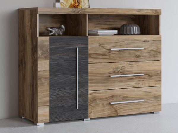 Komoda do obývacího pokoje (typ 47) ROGER ořech Satin/touchwood