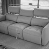 Kožená pohovka s elektrickou funkcí relax SOVAL
