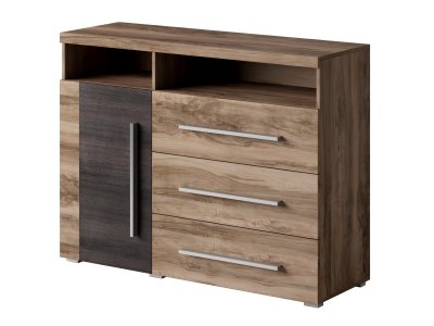 Komoda do obývacího pokoje (typ 47) ROGER ořech Satin/touchwood