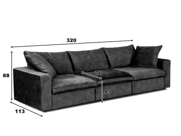 Designová big sofa LAZY