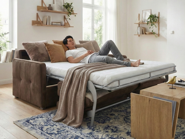 Rozkládací pohovka pro každodenní spaní SLIM