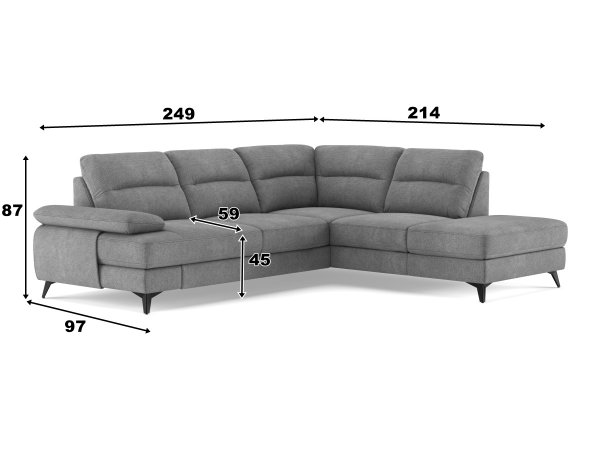 Rohová rozkládací sedací souprava FLAVIA 2
