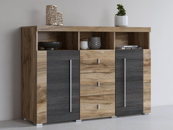 Komoda do obývacího pokoje (typ 43) ROGER ořech Satin/touchwood