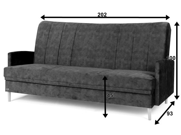 Rozkládací pohovka s úložným prostorem TORINO III