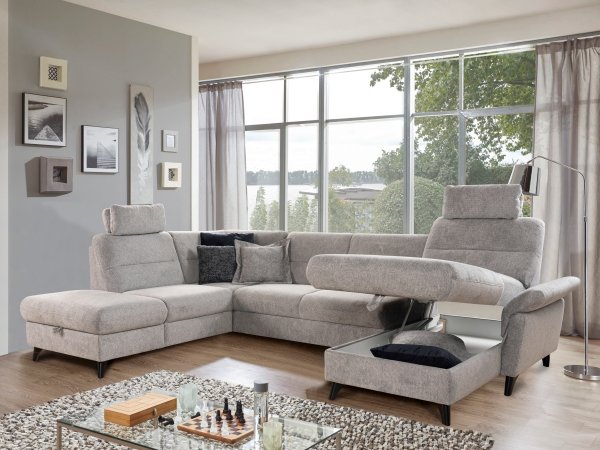 Rohová sedací souprava ve tvaru U ROMANA