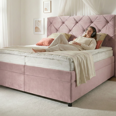 Postel boxspring s úložným prostorem ROYAL GRAND
