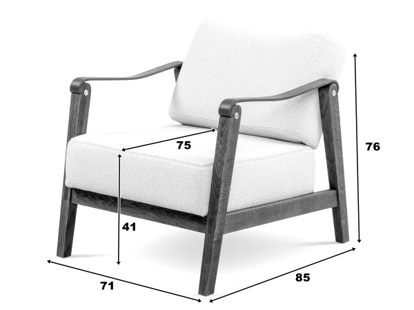 Designové křeslo Philip