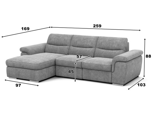 Rohová sedací souprava HELLA