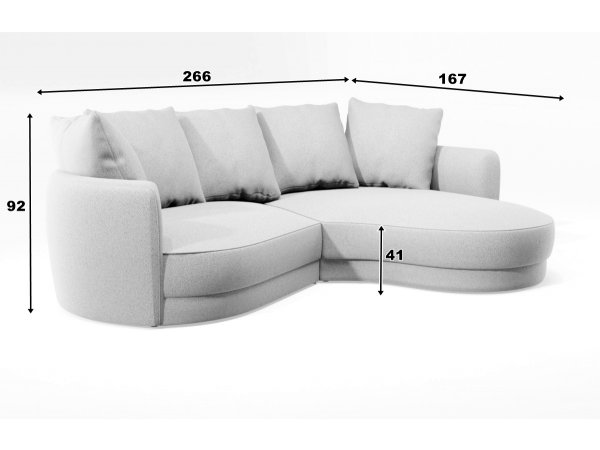 Moderní rohová sedací souprava KIRI