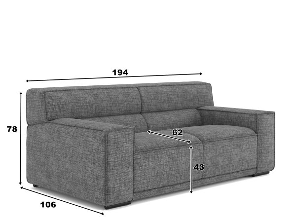 Pohovka 2,5-sed KUBO