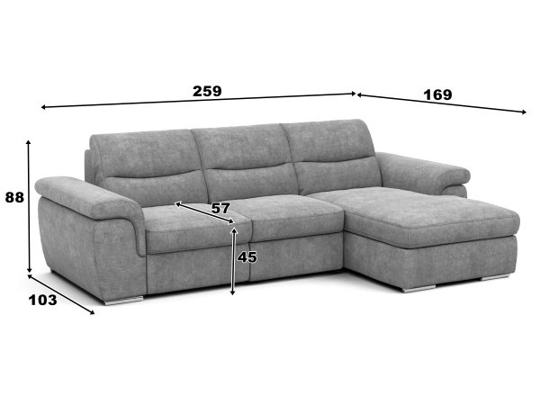 Rohová sedací souprava HELLA