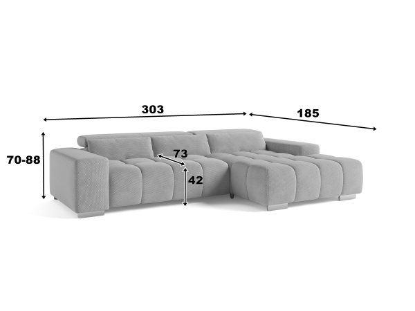 Sedací souprava s výsuvným sedákem ORION 2