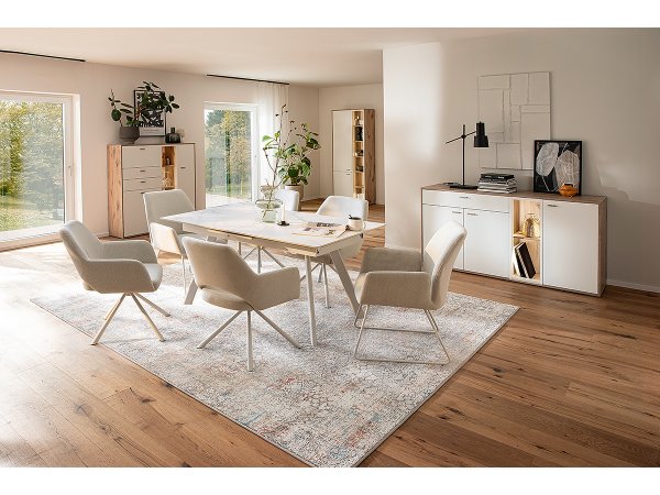 Jídelní otočná židle BEVERLY typ B, cappuccino