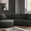 Designová zaoblená rohová sedací souprava SANA
