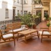 Sedací souprava na balkón a terasu Santander, teak, přírodní, 4dílný – House Nordic