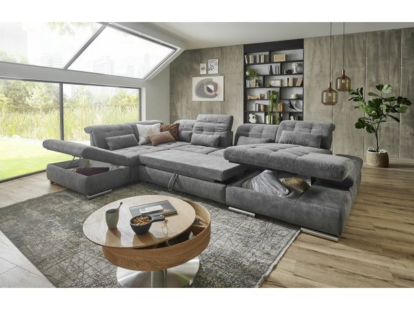 Rohová sedací souprava do tvaru U SANTA LUCIA 2