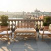 Sedací souprava na balkón a terasu Santander, teak, přírodní, 4dílný – House Nordic