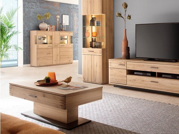 Konferenční stolek SALVADOR (typ 65) dub sukatý bělený