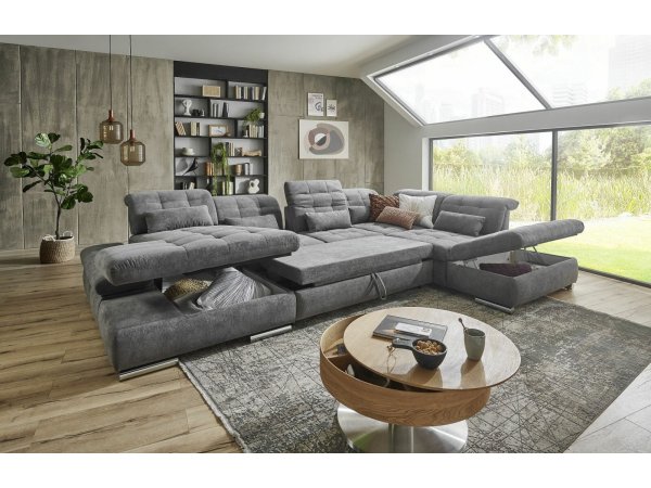 Rohová sedací souprava do tvaru U SANTA LUCIA 2