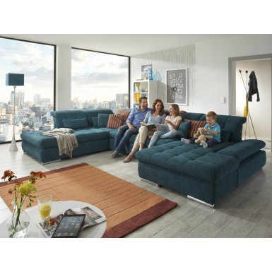 Rohová sedací souprava do tvaru U SANTA LUCIA