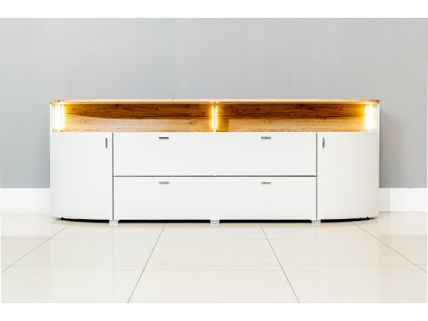 Obývací stěna světle šedá SAMBUCA 2 panely