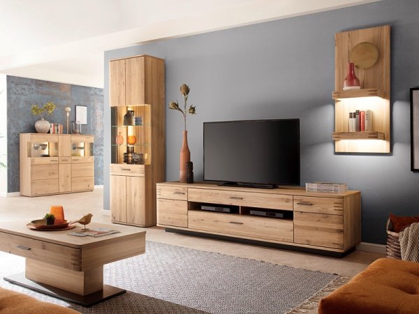 Komoda do obývacího pokoje SALVADOR (typ 05) dub sukatý bělený