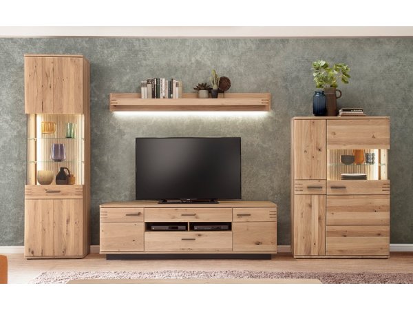 Komoda do obývacího pokoje SALVADOR (typ 20) dub sukatý bělený