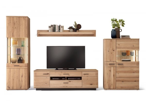 Nábytek do obývacího pokoje SALVADOR IV dub sukatý bělený