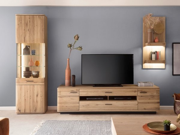 Televizní komoda SALVADOR (typ 32) dub sukatý bělený