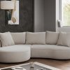 Designová zaoblená rohová sedací souprava SANA