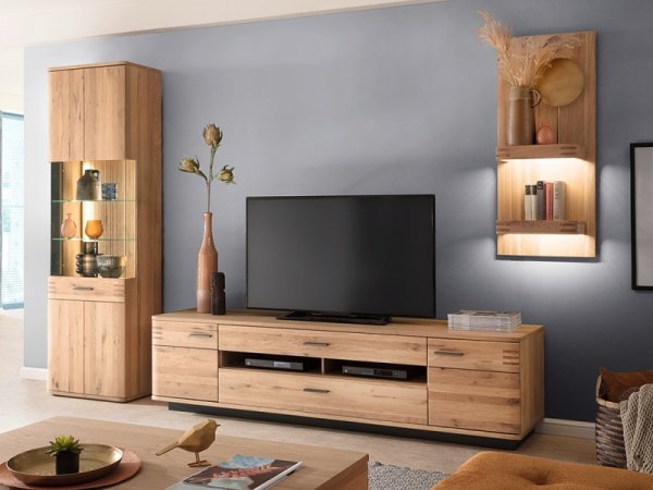 Televizní komoda SALVADOR (typ 32) dub sukatý bělený