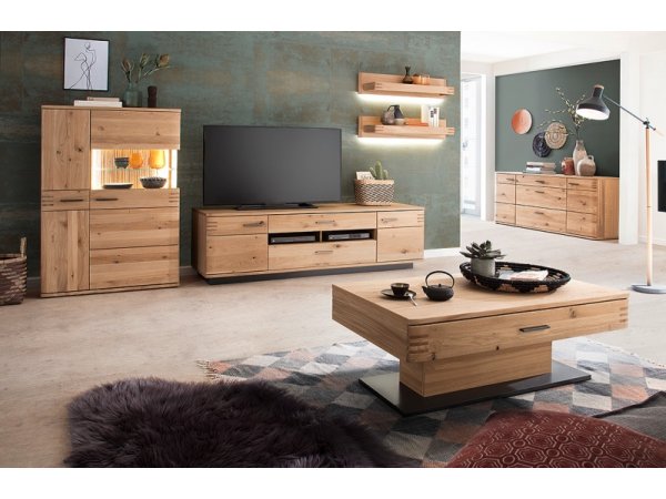 Komoda do obývacího pokoje SALVADOR (typ 01) dub sukatý bělený