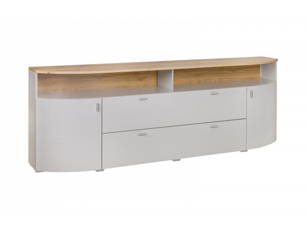 Obývací stěna světle šedá SAMBUCA 2 panely