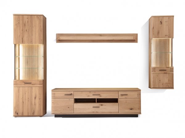 Nábytek do obývacího pokoje SALVADOR II dub sukatý bělený